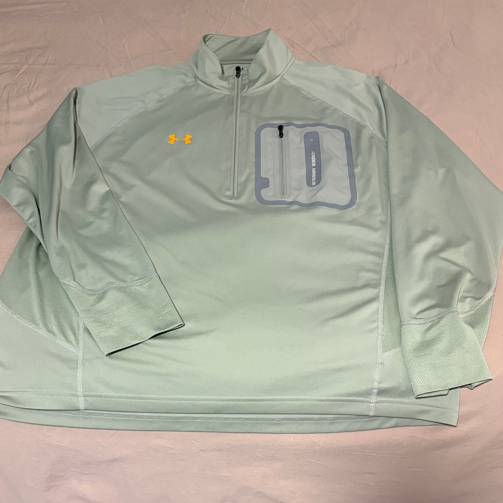 Under Armour Light Green Quarter-Zip Shirt